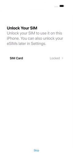 Press SIM Card.