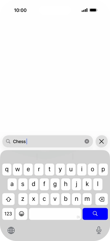 Press the search icon.