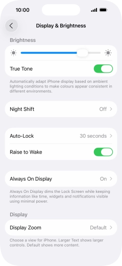 Press Always On Display.