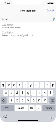 write and send text