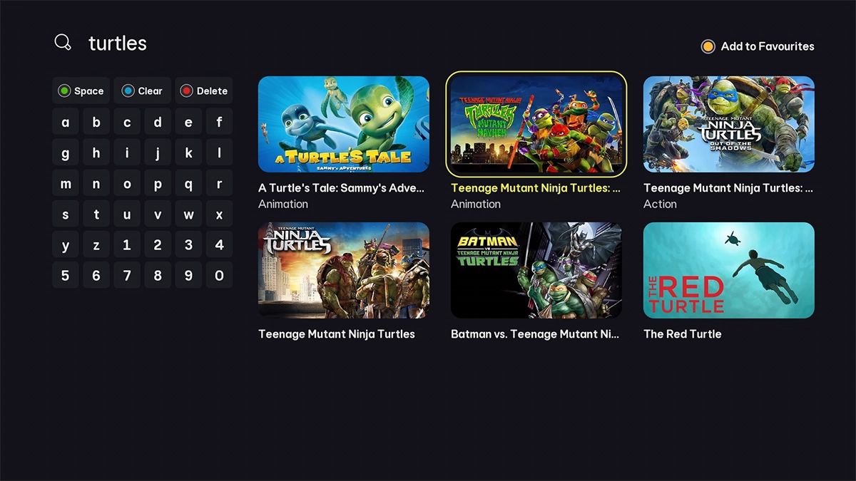 Key in the required search word and highlight the required search result.