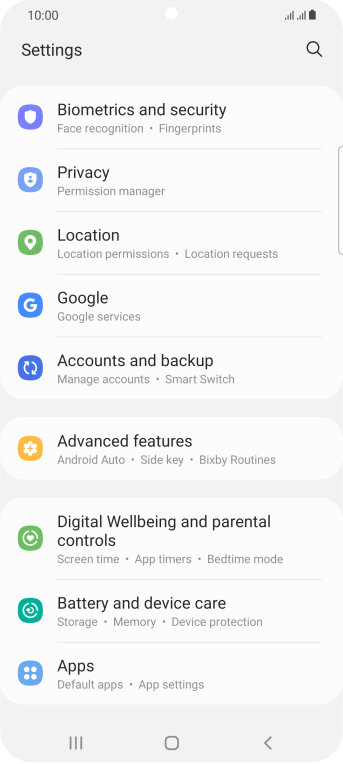 Turning GPS on your Samsung Galaxy S21+ Android 11.0 on or off | EE