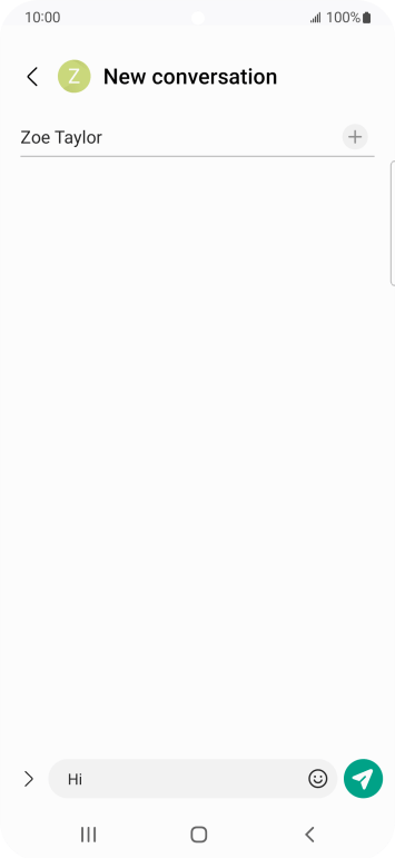 Writing and sending text messages on your Samsung Galaxy S22 + Android