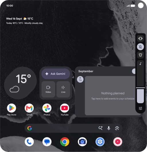 Press the sound mode icon. Press the sound mode icon.