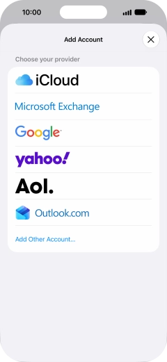 Press Add Other Account....