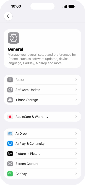 Press Software Update. If a new software version is available, it's displayed. Follow the instructions on the screen to update the phone software.
