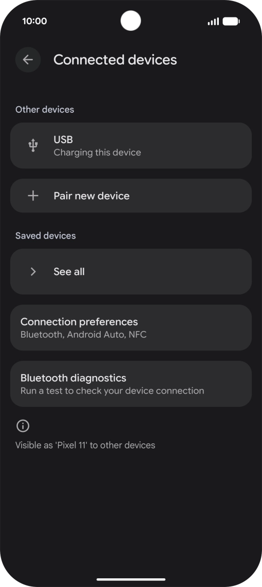 Press Pair new device. Press Pair new device.