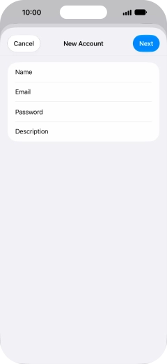 Press Description and key in the required name.