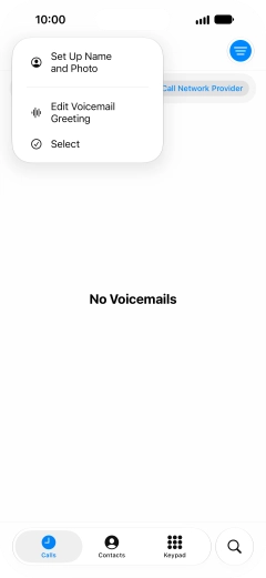 Press Edit Voicemail Greeting.