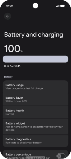 Press Battery Saver.