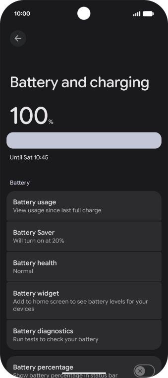 Press Battery Saver.