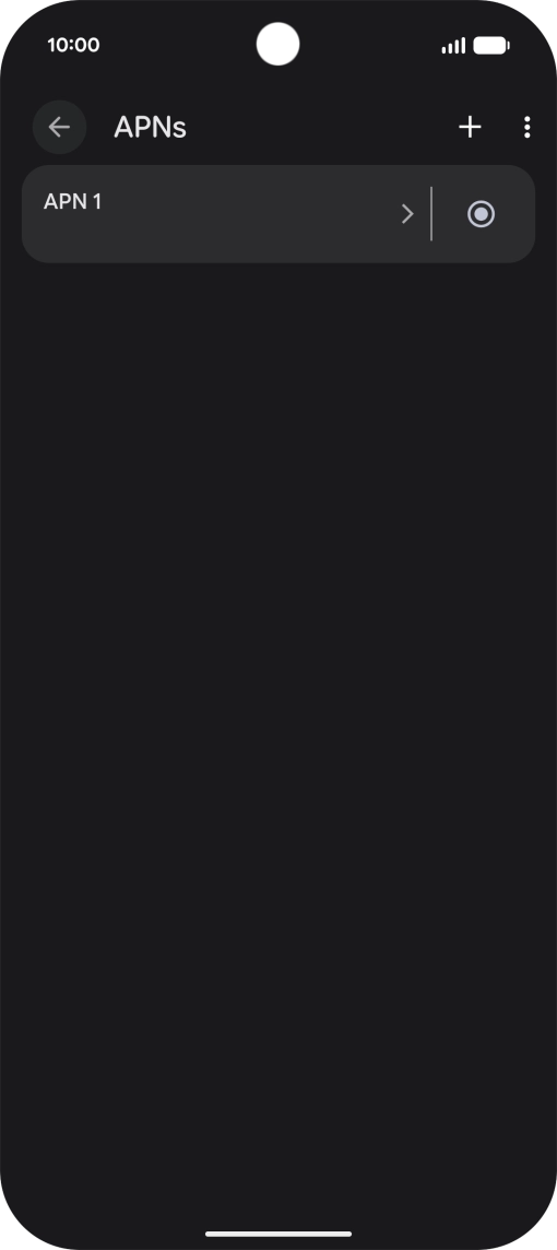 Press the add icon. Press the add icon.