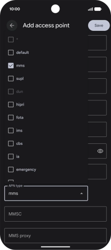Press arrow up.