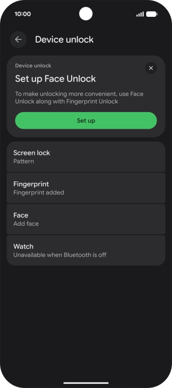 Press Screen lock and key in the additional phone lock code you created earlier. Press Screen lock and key in the additional phone lock code you created earlier.