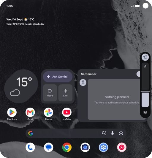 Press the sound mode icon. Press the sound mode icon.