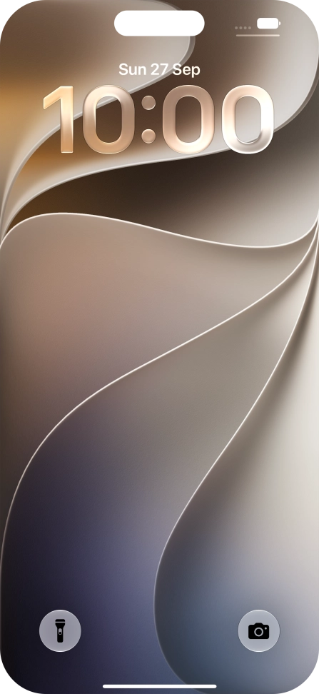 Slide your finger upwards starting from the bottom of the screen.