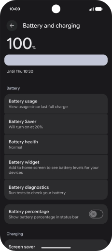 Press Battery Saver.