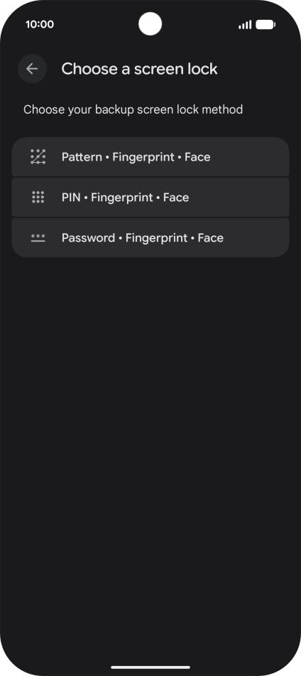 Press the required phone lock code and follow the instructions on the screen to create an additional phone lock code. Press the required phone lock code and follow the instructions on the screen to create an additional phone lock code.