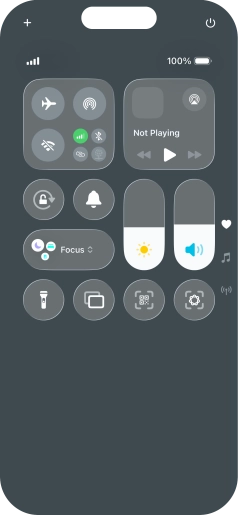 Press the visual intelligence icon to activate visual intelligence.