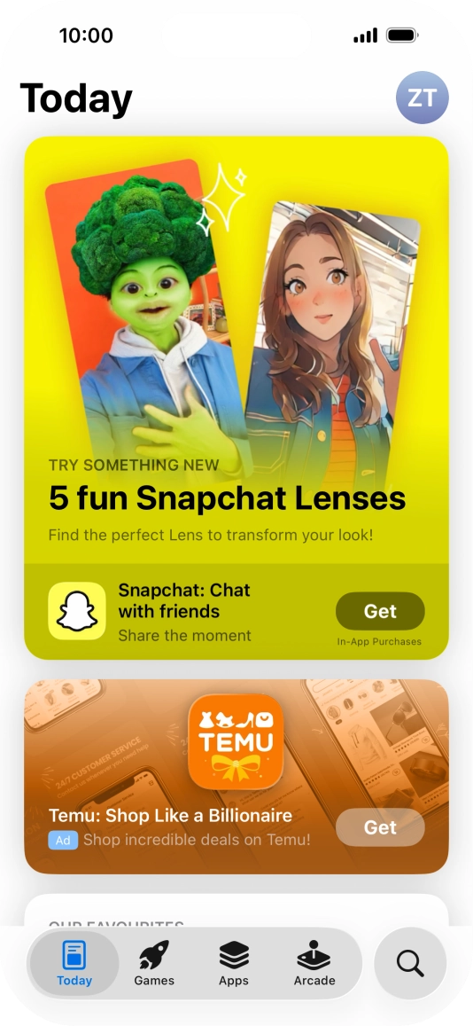 Press the search icon.