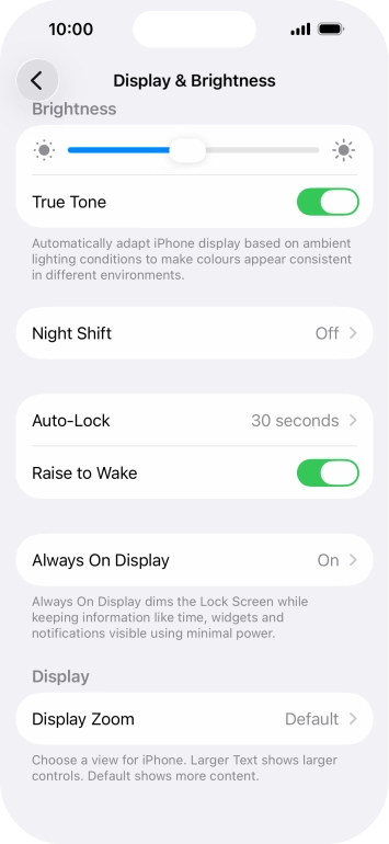 Press Always On Display.