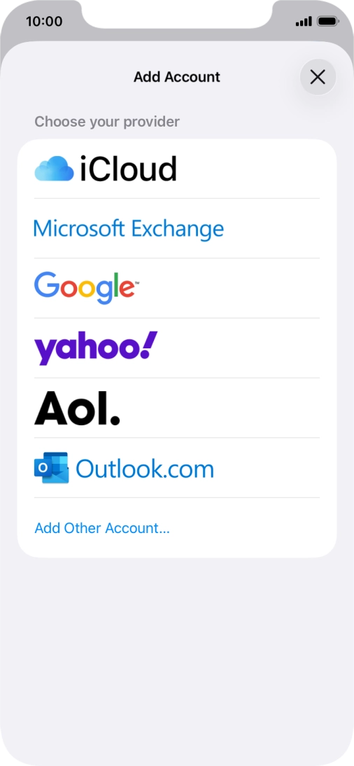Press Add Other Account....