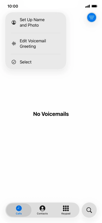 Press Edit Voicemail Greeting.
