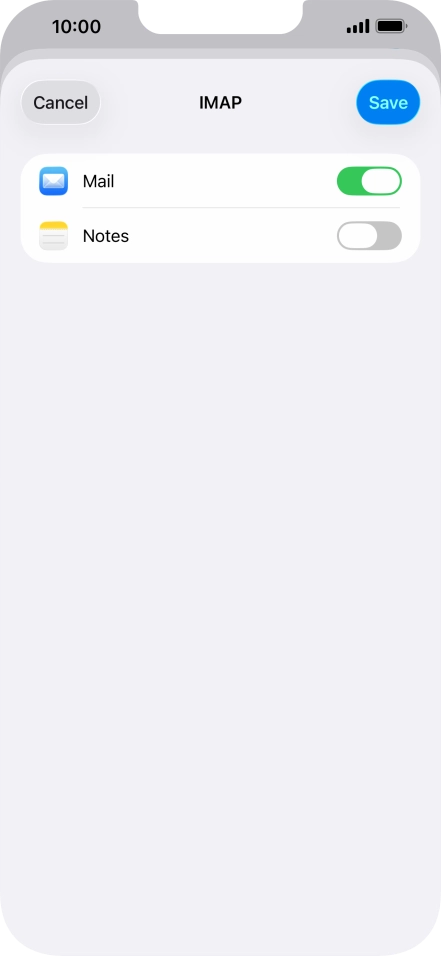 Press Save. Your email account has now been set up. To select more settings for incoming and outgoing server, proceed with the following steps.