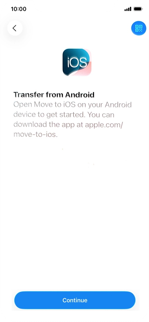 To transfer content to your phone, you need to install the app 