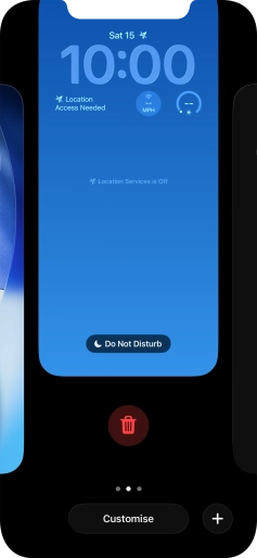 Press the delete icon.