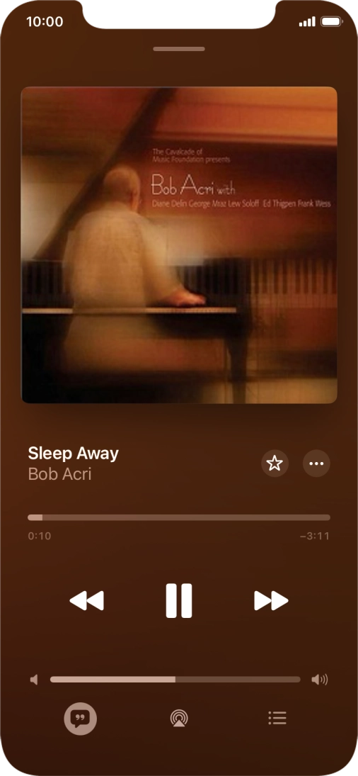 Press arrow right to go to the next audio file.