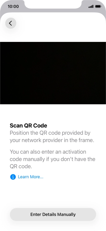 Place the QR code you've received inside the phone camera frame to scan the code.