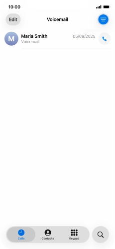 Press the required message.