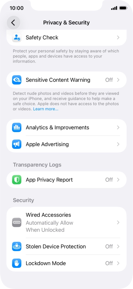 Press App Privacy Report.