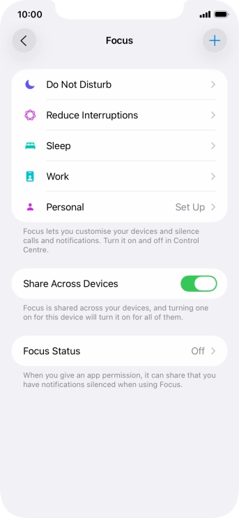 Press Do Not Disturb.