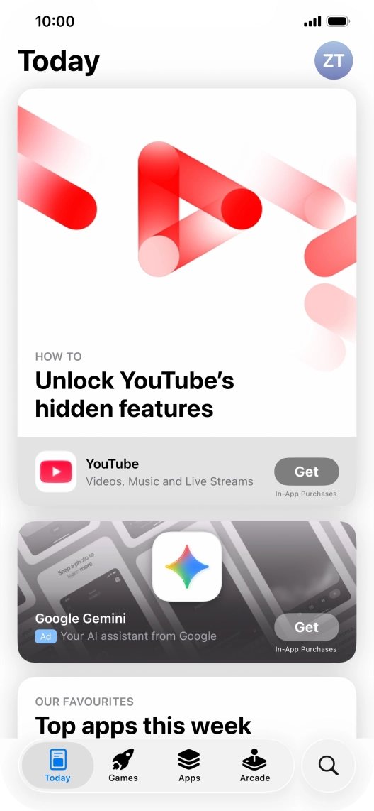 Press the search icon.