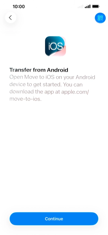 To transfer content to your phone, you need to install the app 