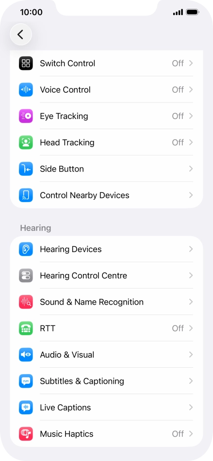 Press the required category below 