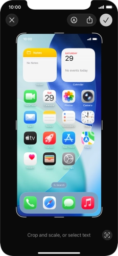 Follow the instructions on the screen to edit and save your screenshot.