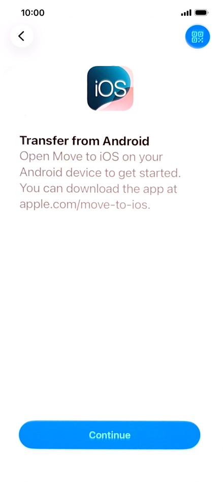 To transfer content to your phone, you need to install the app 