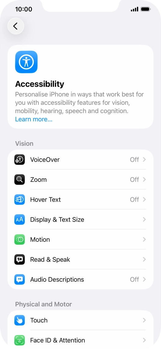 Press the required category below 