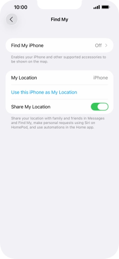 Press Find My iPhone.