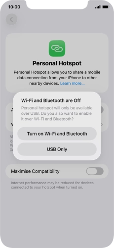 If Wi-Fi is turned off, press Turn on Wi-Fi and Bluetooth.