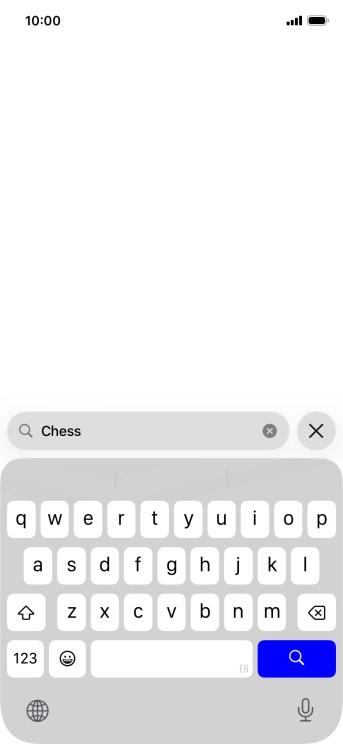 Press the search icon.