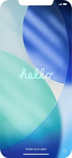 Slide your finger upwards starting from the bottom of the screen.