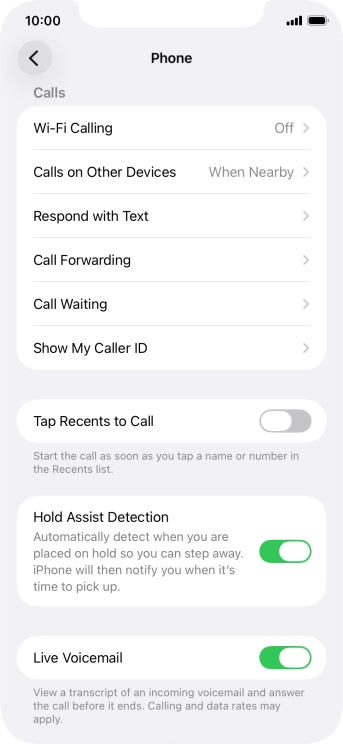 Press Wi-Fi Calling.