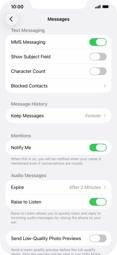 Slide your finger upwards starting from the bottom of the screen to return to the home screen.