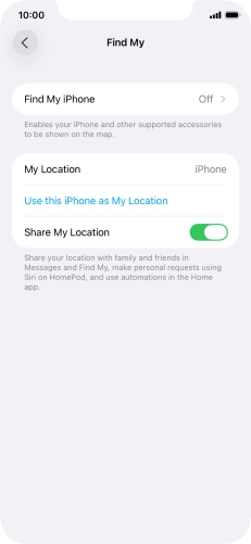 Press Find My iPhone.