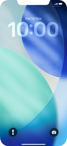 Press and hold anywhere on the lock screen.