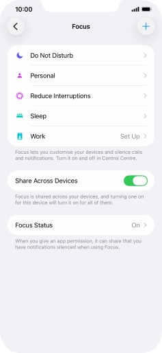 Press Do Not Disturb.